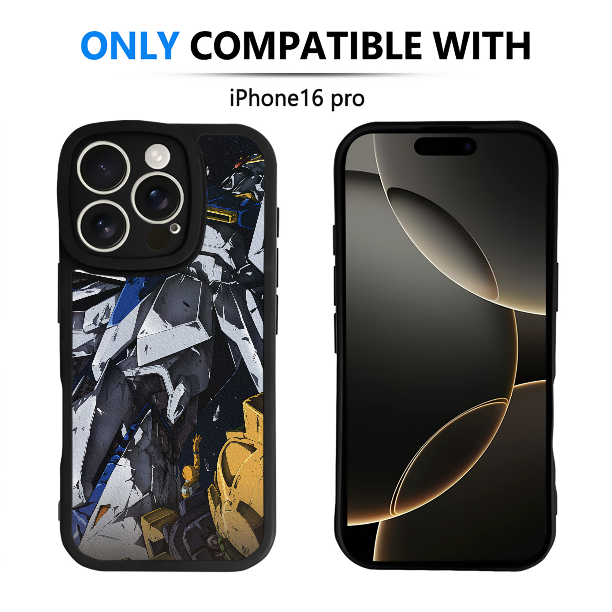（画像用） 機動戦士ガンダム Mobile Suit Gundam 【iPhone 16シリーズ対応】シリコンスマホケース（レザー調） 材質：シリコン